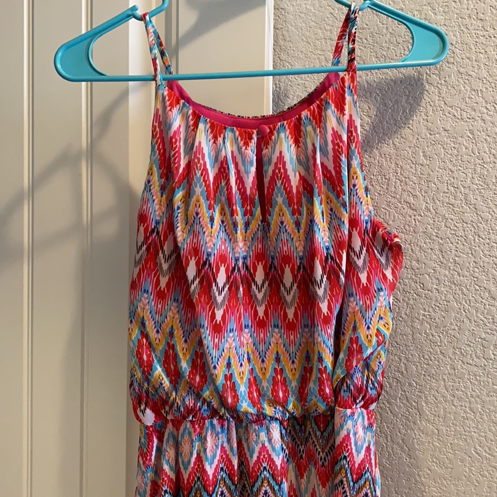 Colorful Spring Tank Dress - Picture 4 of 6